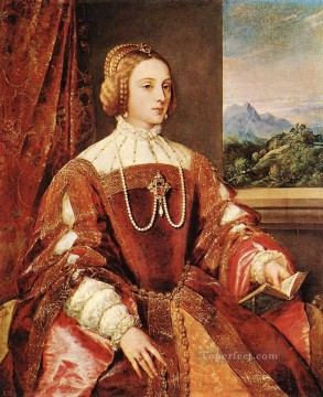 ティツィアーノ Painting - ポルトガル皇后イザベル ティツィアーノ・ティツィアーノ